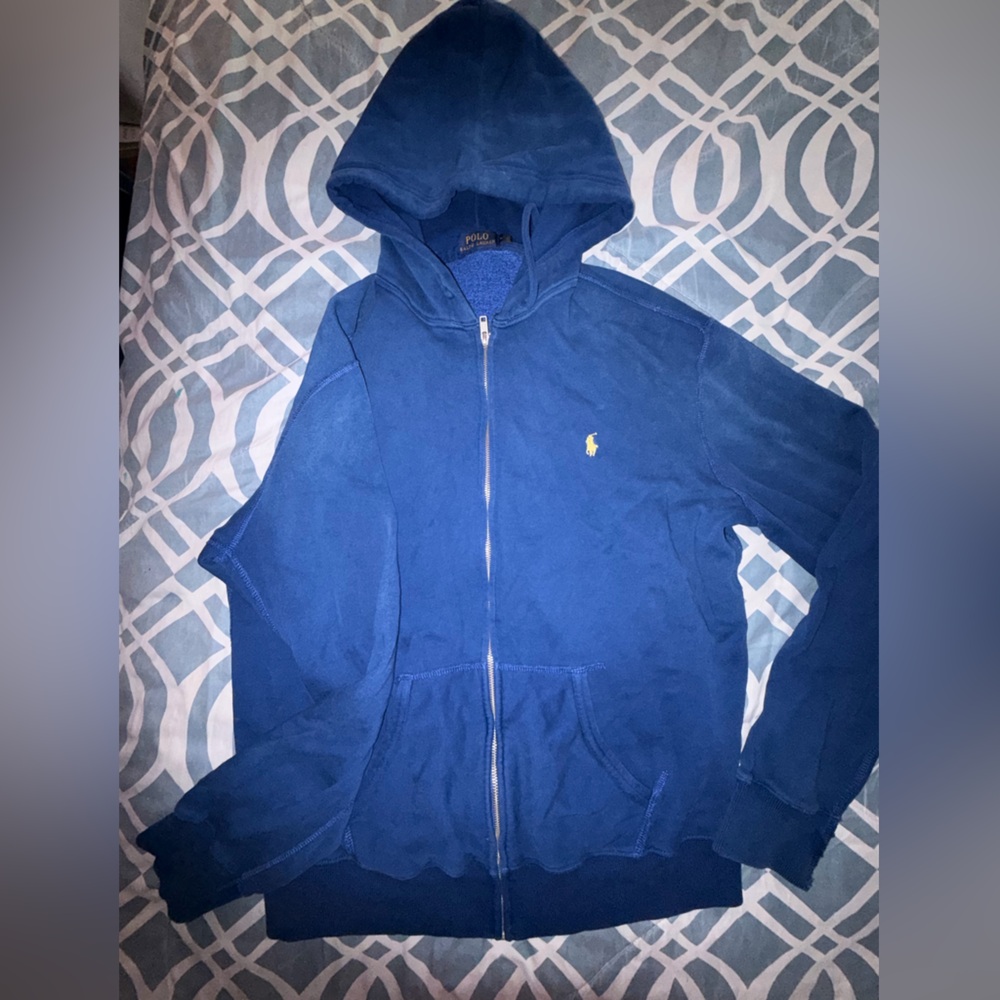 Polo by Ralph Lauren Blue Zip Up Sweater